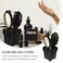 Vintage Makeup Set: Wide Tooth Comb, Round Mirror, Hair Brush with Holder, Detangling Brush, Rat Tail Comb, Hand Mirror, and Womens Wallet