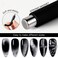 14 Pieces Black Cat Eye Magnet for Nails Nail Magnet Tool Magnet Plate Wand Board Magnetic Pen Stripe Nail Magnet Double Ended Magnet Wand Magnet Stick for Cat Eye Gel Nail Polish