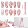 JERCLITY 13 Pieces Pink Series Cat Eye Magnet for Nails Double-Ended Hexagon Strong Nail Magnet Stick for Nail Art Flower Cat Eye Magnetic Pen Line Stripe Magnetic for Cat Eye Gel Polish Nail Art