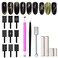 WOKOTO 16Pcs Cat Eye Nail Magnets Pens For Cat Eye Nail Art Tools Gradient Design Cat Eye Magnet For Nails Cat Eye Magnet Sticks Blocks For Women Nails Magnets For Magnetic Nail Polish Magnets Tools