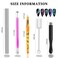 WOKOTO 5Pcs Nail Magnet For Cat Eye Nails Gel Polish Magnets Wand For Cat Eye Magnet Nail Art Tools 3D Gradient Design Magnetic Sticks Tools For Women Nails Magnets For Magnetic Nail Polish Magnet