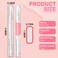 Nail Oil Pen 50Pcs 3ml Empty Cuticle Oil Pen Travel Transparent Twist Pens with Brush Tip for Nail Oil, Eyelash Growth Liquid Tube, Cosmetic Lip Gloss Container Applicators + 72pcs Label