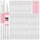 Nail Oil Pen 50Pcs 3ml Empty Cuticle Oil Pen Travel Transparent Twist Pens with Brush Tip for Nail Oil, Eyelash Growth Liquid Tube, Cosmetic Lip Gloss Container Applicators + 72pcs Label