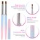 Sliverdew Nail Polish Clean Up Brush, 2Pcs Round&amp;Flat Nail Art Polish Brush for Cleaning, Finger Nail Cleaning Brushes for Nail Art, Professional Nail Painting Brush