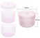1 Piece Nail Art Tool Cleaning Cup Nail Art Tool Sterilizer Cup Nail Tools Cleaning Tray Box Container Net Basket Case Manicure Tools Jar Soak Box for Nail Art Accessories, Light-Pink