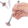 Fan Shape Nail Brush, Nail Dust Brush, Nylon Hair Rhinestone Handle Nail Powder Remover Manicure Brush Dust Glitter Powder Remover Pen Nail Art Drawing Pen Liner Brush