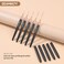 Nail art brushes, 5Pcs Nail Art Liner Brushes, Painting Art Design Brush Set Nail Dotting Drawing Tool for Long Lines, Thin Details, Fine Drawing Sizes 4/8/12/20/25mm, Black