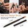 SILPECWEE 1pc Ombre Nail Brush Gel Ombre Brushes for Nails Design Gradient Nail Art Brushes Nail Blending Brush Nail Art Painting Pen Tool Manicure Brushes