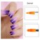 DANNEASY 5Pcs Ombre Nail Brush Nail Art Brushes Set Nail Ombre Brush Nail Pens Nail Gradient Brush Nail Design Kit Nail Art Tools