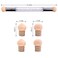 WOKOTO 4 Pcs Ombre Nail Brush Ombre Brush For Gel Nails Gradient Nail Sponges For Ombre Brushes For Acrylic Nails Set Nail Art Brushes For Acrylic Application Nail Art Tools For Nail Art