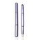 WOKOTO 1pcs Chrome Blue Double-Headed Nail Art Brushes Silicone Ombre Nail Brushes And Nail Dust Brushes Picking Dotting Gradient Pen Brush Nail Ombre Brush For Acrylic Nails Painting Cleaning