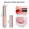 2Pcs Ombre Nail Brush For Nails Ombre Gel Polish Brushes Tools Reusable Silicone Nail Brush Gradient Nail Ombre Painting Brush Nail Silicone Brushes Pens For Nails Lip Eyeshadow Brushes