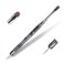 Kolinsky Sable Nail Brush French Nail Brush 2 Way Professional UV Gel Acrylic Nail Art Brush with Dotting Tool for French Manicure Cuticle Clean Up Nail Art Design Brush (2#)