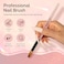 MelodySusie Kolinsky Acrylic Nail Brush,66% Kolinsky Hair Professional Nail Art Brush for Acrylic Application, Aurora Collection Fine Glitter Brush, Size 8