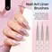 Beetles 31pcs Nail Art Brushes, Nail Dotting Tools, Nail Drawing Pens, Nail Dust Brush, Striping Nail Art Liner Brushes, Nail Art Pens with Nail Brush Holder All in One for Starter Nail Art Design