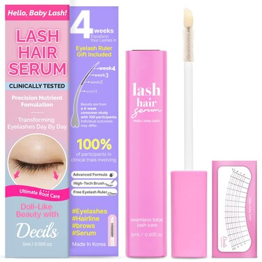 Korean Lash Serum - S&eacute;rum Para Pesta&ntilde;as Eyelash Serum to Grow Lashes Eyebrow Serum Eyelash Growth Serum Suero Para Pesta&ntilde;as Crecimiento Suero De Pesta&ntilde;as