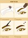 SHEGLAM Genius One Step Eyebrow Shaping Kit Eyebrow Stencil Kit Natural Eyebrow Stamp - Chocolate