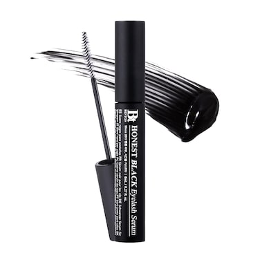 BENTON Honest Black Eyelash Serum - Eyelash Growth Serum for Thicker, Fuller Lashes - Create a Makeup Look with Black Tint, 0.27 fl. Oz
