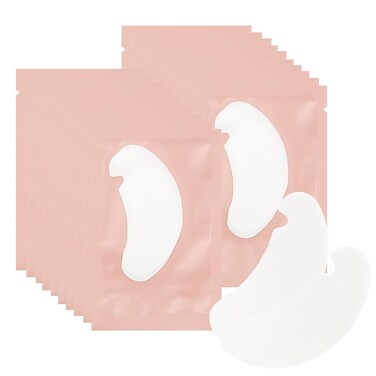 50 Pair Under Eye Pads,Eyelash Extension Gel Patches, Lash Extension Lint Free Under Hydrogel Eye Mask Pads Beauty Tool (Pink)