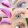 Eyelash Perm Pads Lash Lift Rods Eyelash Perm Silicone Pads 9 Sizes 18 Piece Reusable Soft Lash Lift Pads Shield for Different Length Eyelashes Perfect Lifting (Violets)