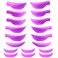 Eyelash Perm Pads Lash Lift Rods Eyelash Perm Silicone Pads 9 Sizes 18 Piece Reusable Soft Lash Lift Pads Shield for Different Length Eyelashes Perfect Lifting (Violets)