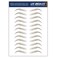 Waterproof Eyebrow Tattoo Stickers. A real hair stroke look. Hair replacement without surgery. Solution for hair loss. Bushy eyebrow tattoos. (New Los Angeles, Light Brown)