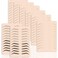 Guapa 3pcs Silicone Eyebrow Practice Skin Ombre Powder Brows Fake Skin Sheet Double Sides Microblading Practice Skin for Tatto Artists and Beginners (3pcs Skins with Golden Outline)