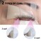 PERMANIA Lash Lift Pads, Liquid Silicone Elastic Glueless Lash Lift Shield C+J Warp 8Pcs Eyelash Curler Makeup Beauty Tool (Beige Gray)