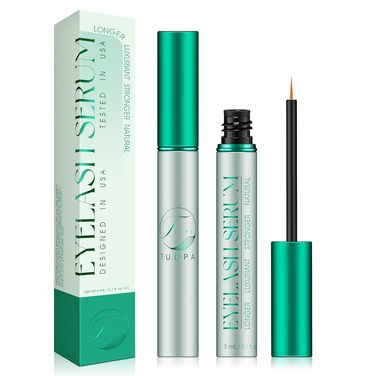 Serum for Lashes:Grow longer, thicker lashes naturally with TUDPA. 0.1 Fl. Oz (3 mL) (Green)