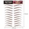40 Pairs Eyebrow Tattoo Stickers Waterproof Peel Off 6D Eyebrow Tattoo Sticker Nature False Eyebrows Hair-Like Long Lasting Tattoo Eyebrow for Woman Makeup Tool