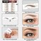 40 Pairs Eyebrow Tattoo Stickers Waterproof Peel Off 6D Eyebrow Tattoo Sticker Nature False Eyebrows Hair-Like Long Lasting Tattoo Eyebrow for Woman Makeup Tool