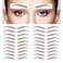 40 Pairs Eyebrow Tattoo Stickers Waterproof Peel Off 6D Eyebrow Tattoo Sticker Nature False Eyebrows Hair-Like Long Lasting Tattoo Eyebrow for Woman Makeup Tool