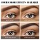 2 Pcs Peel Off Tattoo Eyebrow Gel Set, Natural Color Eye-Brow Gel Long-Lasting Waterproof Eyebrow Tattoo, Easy Peel Off Eyebrow Brow Tattoo Makeup -Up To 3 Days (Light Brown)