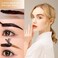 2 Pcs Peel Off Tattoo Eyebrow Gel Set, Natural Color Eye-Brow Gel Long-Lasting Waterproof Eyebrow Tattoo, Easy Peel Off Eyebrow Brow Tattoo Makeup -Up To 3 Days (Light Brown)