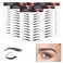 Molain 4D Hair-Like Eyebrow Tattoos Stickers 6 Sheets Waterproof Long-lasting Eyebrow Transfers Stickers Peel Off Eyebrow Sticker for Eyebrow Grooming Shaping 1 Style 66 Pairs Black