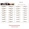 Brown Eyebrow Tattoo 66 Pairs, Hair-Like Popular Fake Eyebrows Waterproof Lasting 4D Realistic Makeup Tattoo Arch Style, Eyebrow Transfer Stickers for Women Girls