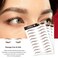 Brown Eyebrow Tattoo 66 Pairs, Hair-Like Popular Fake Eyebrows Waterproof Lasting 4D Realistic Makeup Tattoo Arch Style, Eyebrow Transfer Stickers for Women Girls