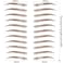 Tattoo Eyebrow 66 Pairs!Newly Improved 4D Hair-Like Authentic Eyebrows,Realistic Imitation Eyebrow Tattoo Stickers,Popular yellowish brown Eyebrow for Women Girls,Waterproof and Long-Lasting 3-5 Days