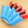 2 PCS Sponge Hair Braiding Machine Women Lady Girls DIY French Twist Plait Hair Braiding Tool Sponge Hair Styling Clip Stick Braider Braid Tool (Red、 Blue)