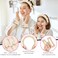 Wecoe Spa Set - Skincare Headband &amp; Wrist Towels for Face Washing, Thick Hair Clips, Khaki Puffy Sponge Makeup Bubble Headband Scrunchies for Women &amp; Girls