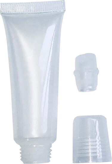 esowemsn 48pcs 8ml Refillable Clear Empty Lip Gloss Balm Containers Soft Tubes Balm Lip Gloss Bottle Cosmetic Containers Makeup Accessories (48)