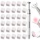 100 Pcs White Soft Nail Sponges for Ombre, 4 Claws Nail Sponge Metal Grabber,Ombre Nail Brush Nail Supplies Manicure Nail Art Tools Nail Accessories