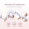 Sponge Spa Headbands for Women &amp; Wristband Set,Puffy Makeup Headband Set for Washing Face,Soft Towel Skin Care Head Band,Cute Hair Band Shower 4 Pcs