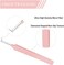 90 Degree Lash Tweezers for Eyelash Extensions, Precision Fiber Tip Grip Mega Volume Lash Tweezers, Pink