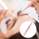 90 Degree Lash Tweezers for Eyelash Extensions, Precision Fiber Tip Grip Mega Volume Lash Tweezers, Pink