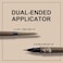 3 Pcs Eyebrow Pencil Set, with 2 Dual Ended Waterproof &amp; Long Lasting Liquid Eyebrow Pen and with 1 Eyebrow Brush, Brown