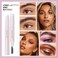 Double-headed Eye Brow Wax Pen, 2 in 1 Clear Eye-brow Gel Pencil with Eye-brow Comb, Waterproof Brow Gel/Eye-brow Styling Soap/Eye-brow Wax Pencil for Reshape the Boundary 3D Eyebrows Makeup