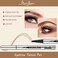 Duo Pack of Vegan-Approved Natural Looking Microblading Eyebrow Pencil, 4D Innovative Micro-Fork Tip Applicator, Long-lasting Eyebrow Pen, Waterproof &amp; Smudgeproof, Cruelty Free (Light Brown)