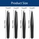 Tweezer Set For Man Women,Precision Tweezers For Facial Hair Eyebrow Chin,4Piece Stainless Steel Tweezers(Black).