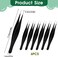 6 Pieces Needle Nose Tweezers Ingrown Hair Tweezers Pointed Tweezers Precision Fine Point Tip Tweezers Stainless Steel Blackhead Remover for Nose Facial Hair Eyebrow Blackhead Remover